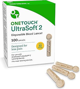 OneTouch Ultra Soft 2 Lancets, 30G – Box of 100