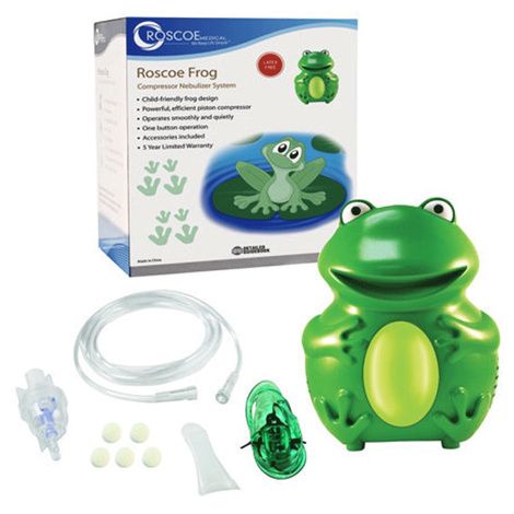 Roscoe Frog Pediatric Nebulizer Compressor – Quiet Asthma Relief