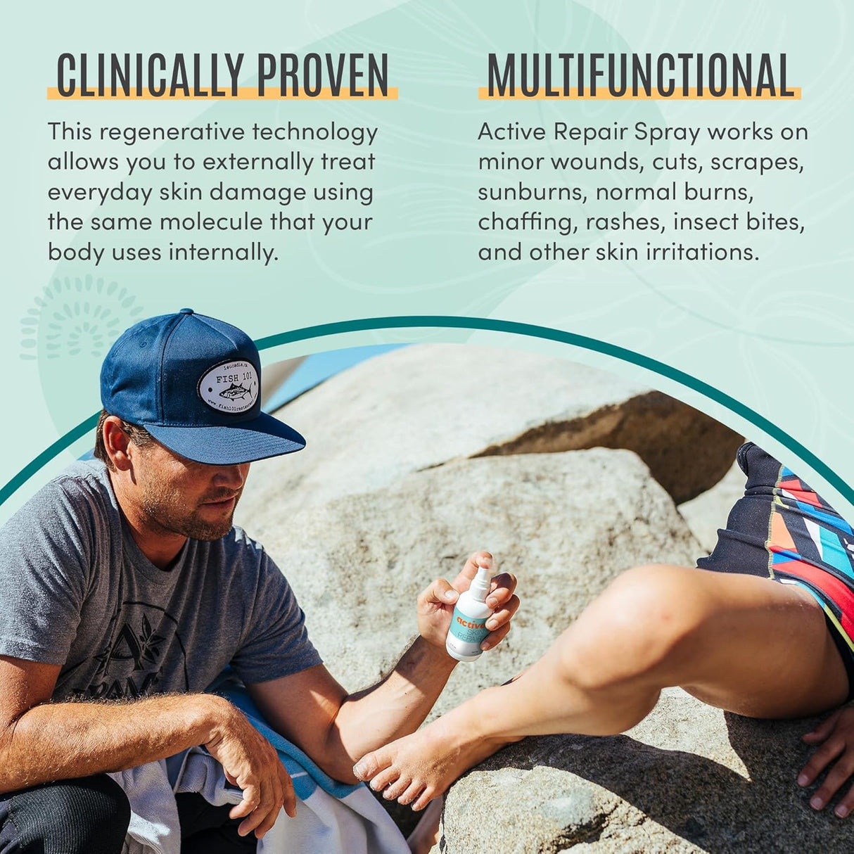 Active Skin Repair First Aid Healing Skin Spray 3 oz – Hypochlorous Acid