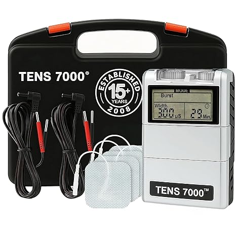 TENS 7000 Digital TENS Unit with Electrodes & Accessories