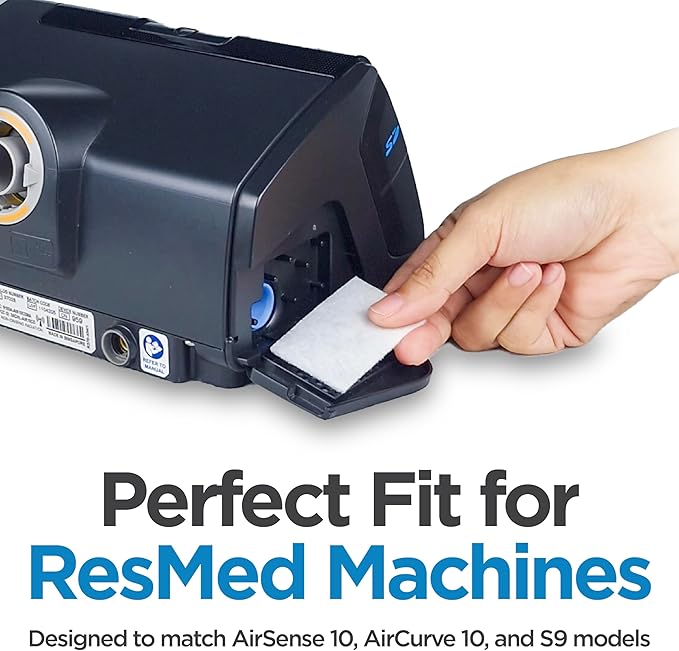 CPAP Filters Compatible with ResMed AirSense 10, AirCurve 10, S9 – Multiple Pack Sizes