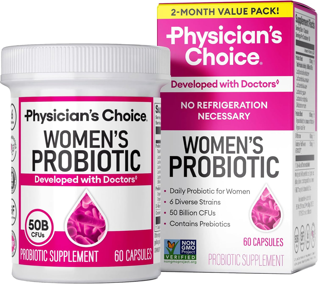 Physician’s CHOICE Women’s Probiotic for Digestive & Feminine Health