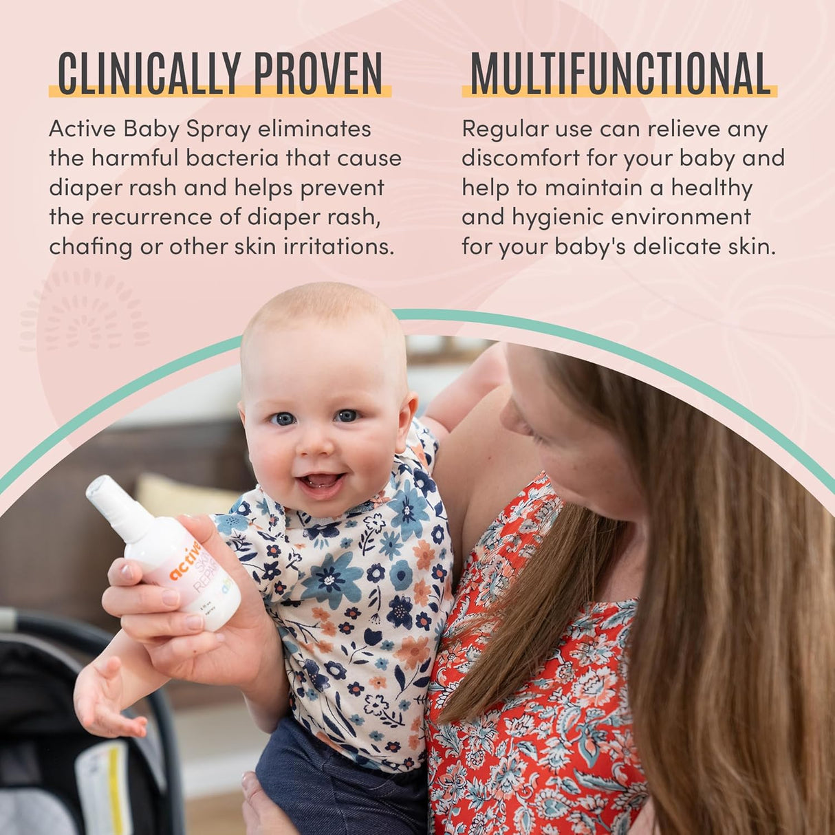 Active Skin Repair Baby First Aid Spray 3 oz – Natural Hypochlorous Acid