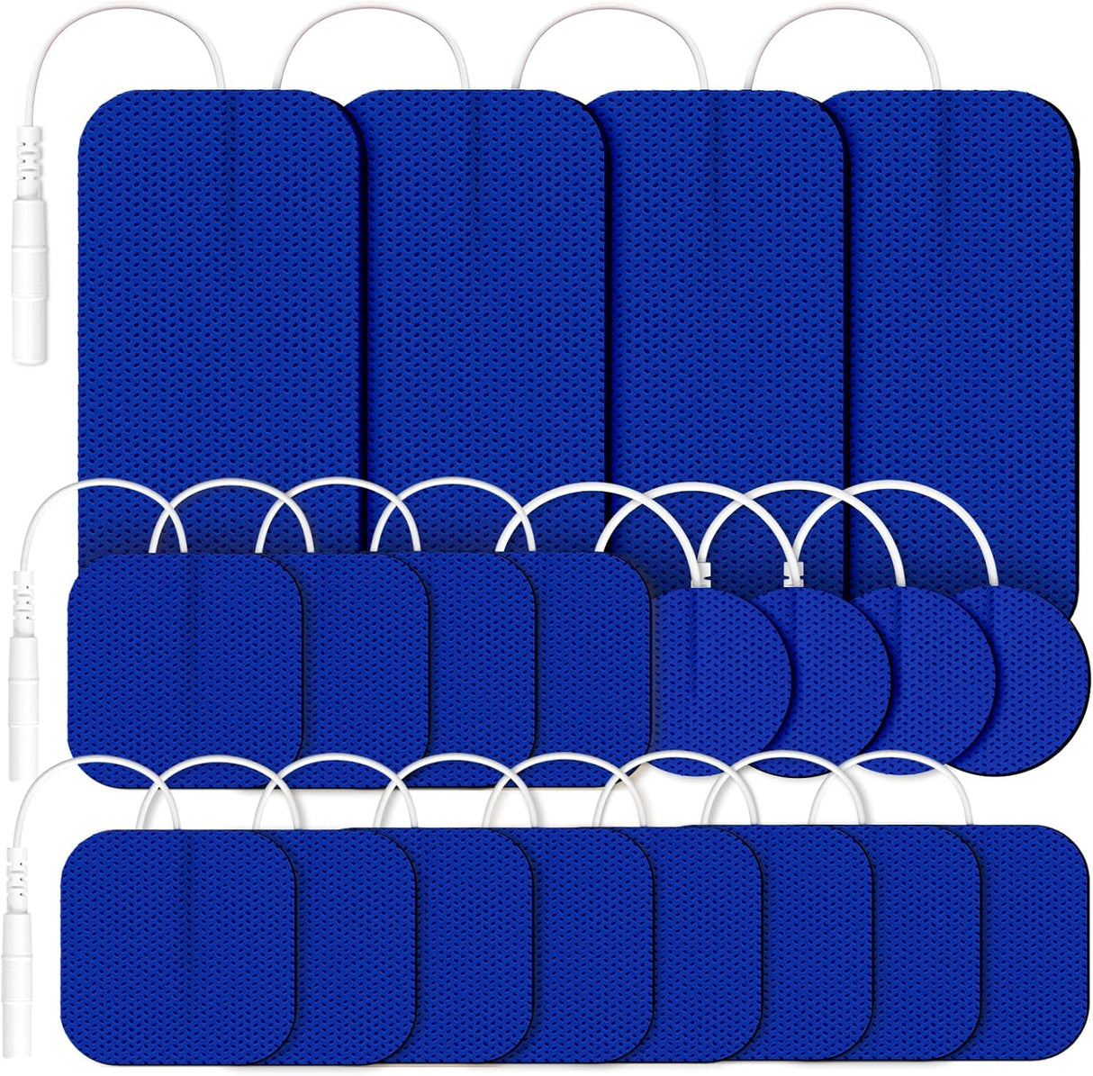 AUVON TENS Unit Replacement Pads – 20-Pack Mixed Sizes