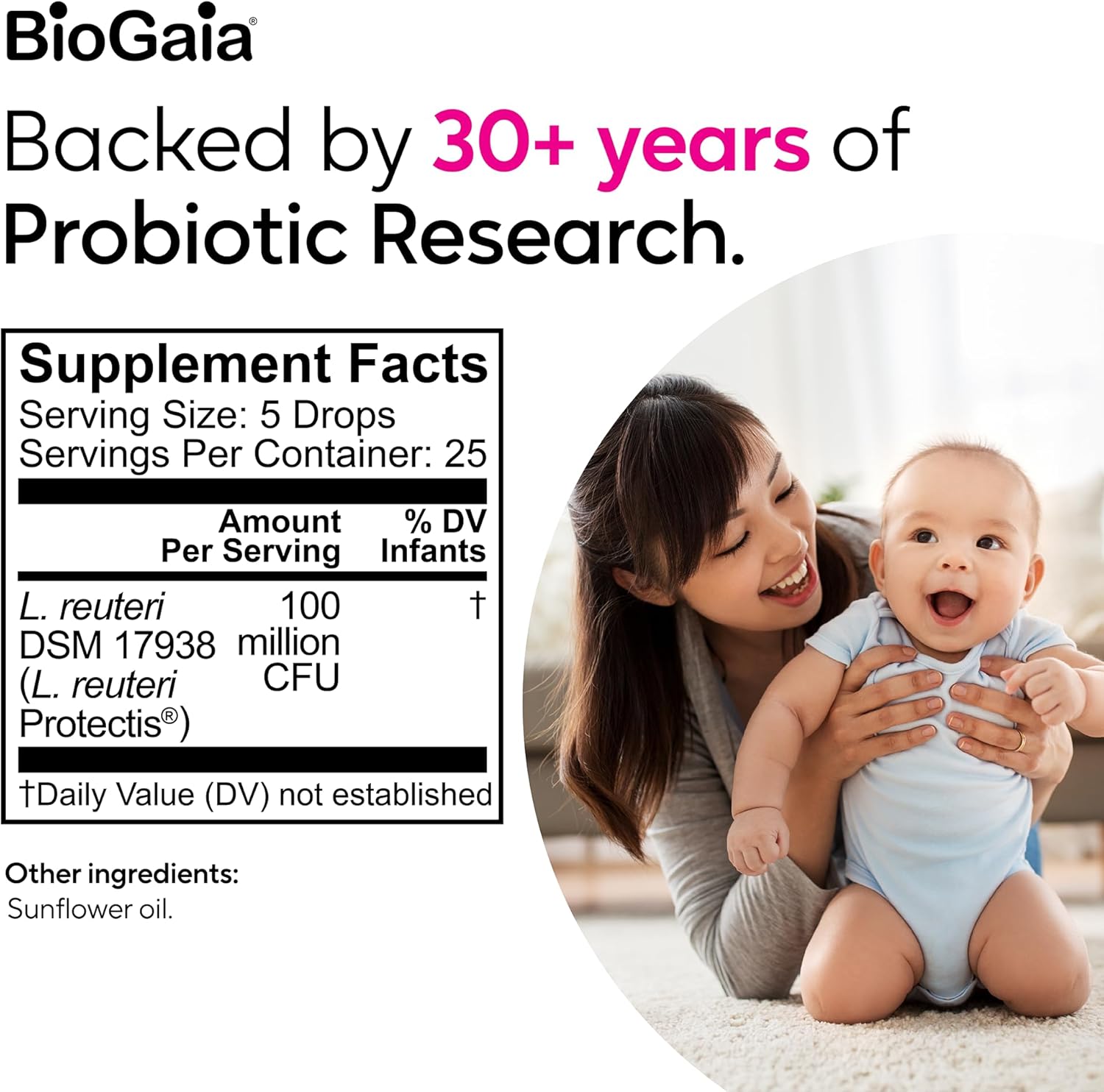 BioGaia Protectis Baby Probiotic Drops – Colic & Gas Relief, 5mL