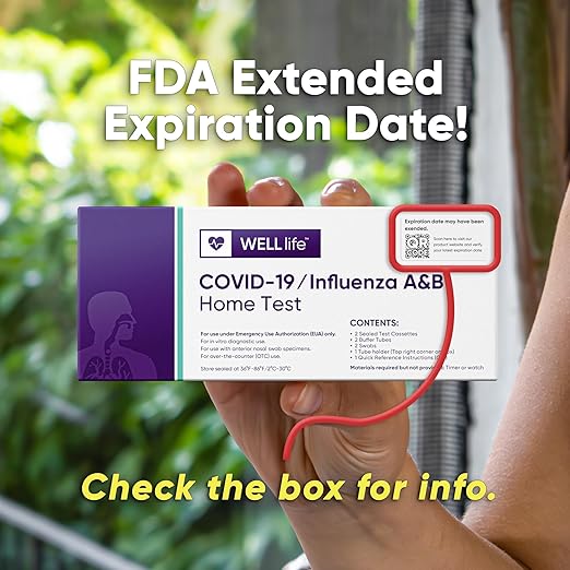 WELLlife COVID-19/Flu A&B Antigen Home Test – 2 Pack