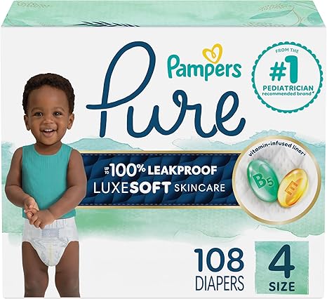 Pampers Pure Protection Diapers – Size 4