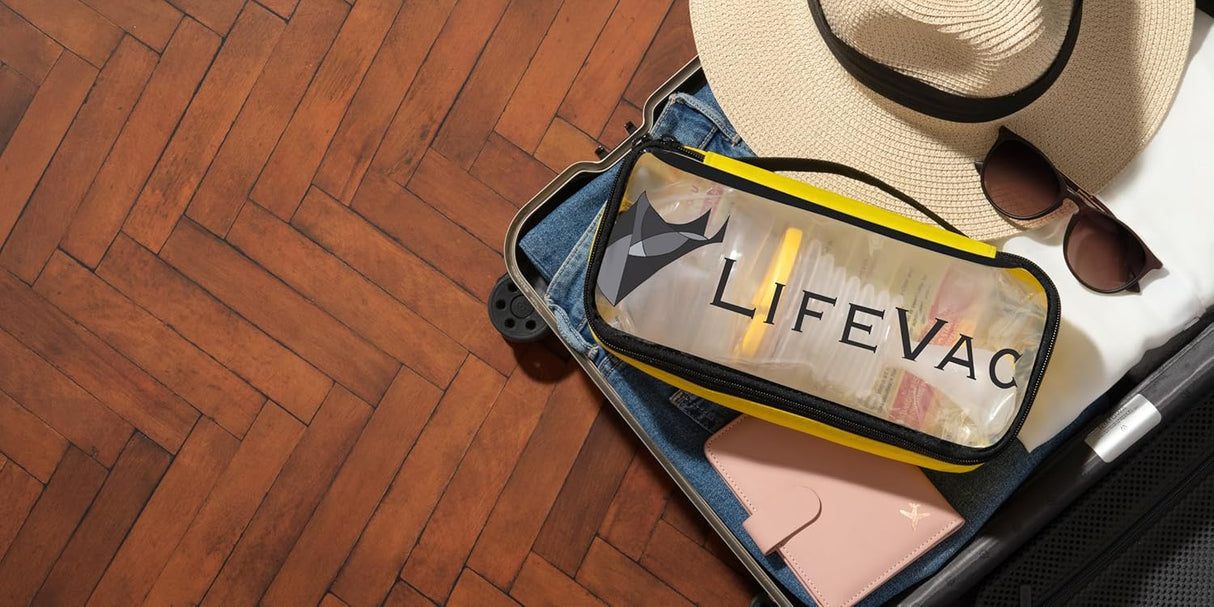 LifeVac Yellow Travel Kit – Portable Airway Suction Device