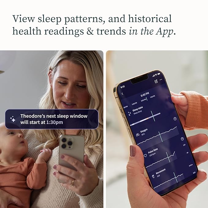 Owlet Dream Sock – Smart FDA-Cleared Baby Monitor (Multiple Color Options)