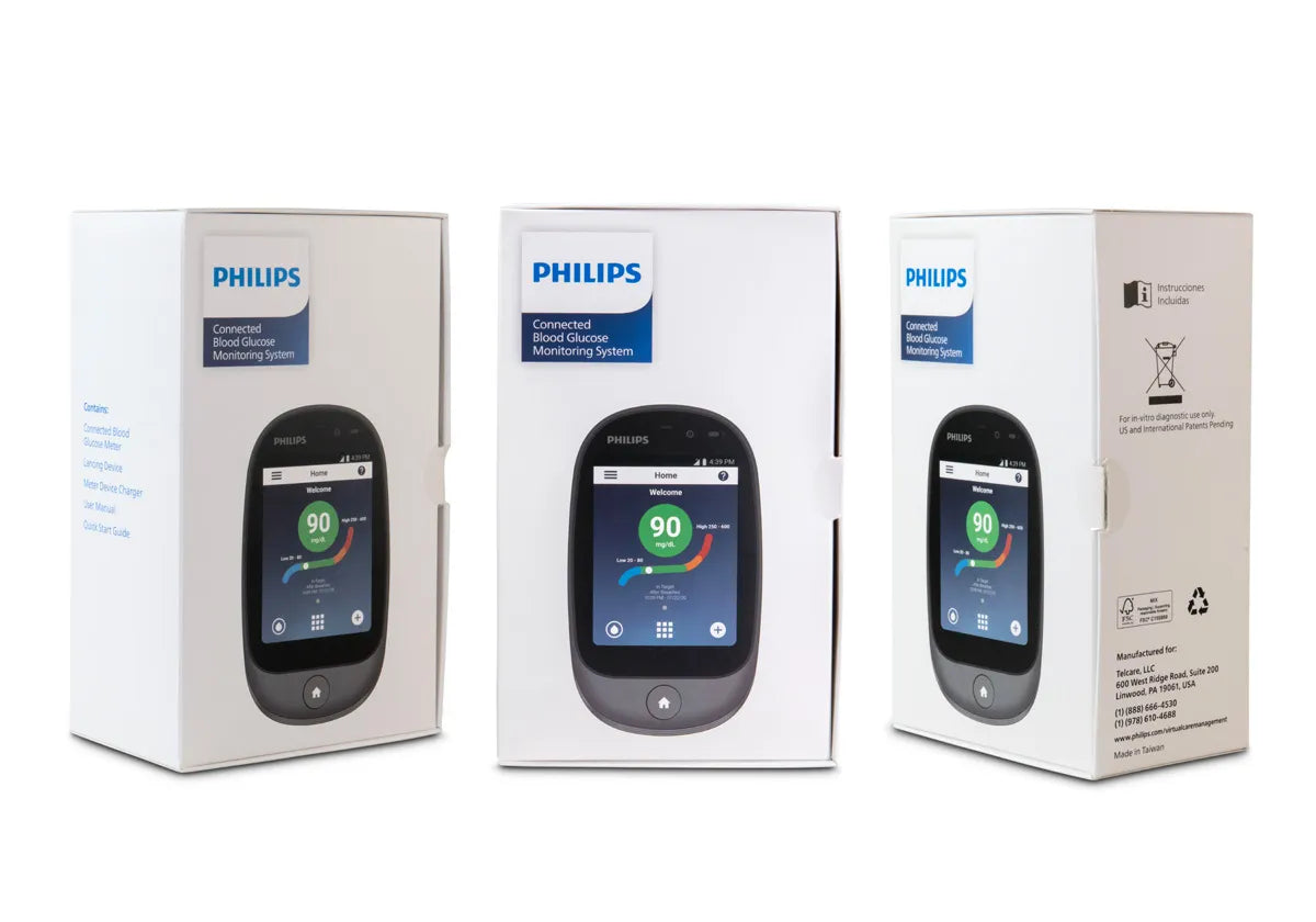 Philips BioTel Glucometer Kit 4G