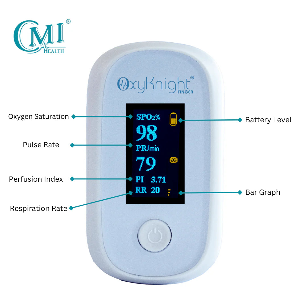 CMI Health CF-100 Fingertip Pulse Oximeter with Bluetooth
