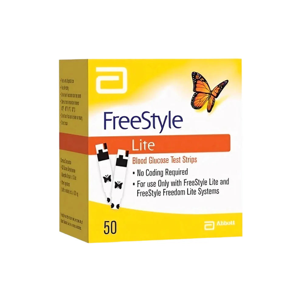 Abbott FreeStyle Lite Blood Glucose Test Strips – 50 Count