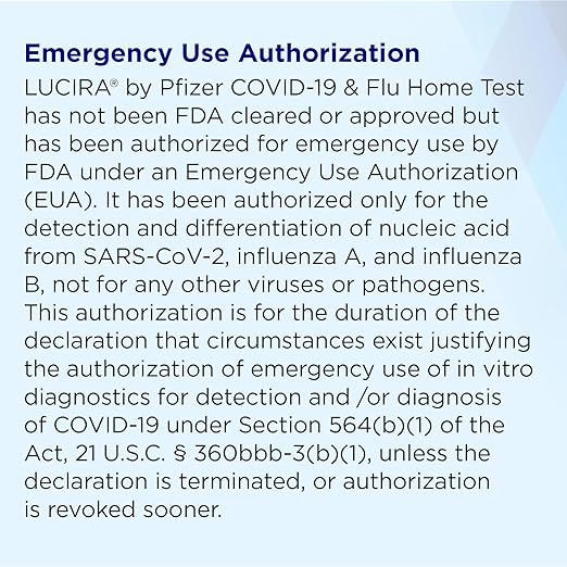 LUCIRA by Pfizer COVID-19 & Flu Home Test