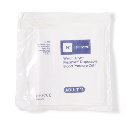 Size-11 Welch Allyn FlexiPort Disposable Blood Pressure Cuff – Adult Medium (20/Case)