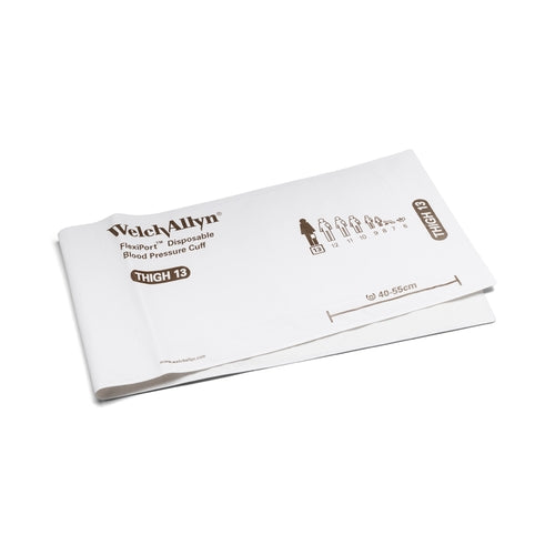 Size-13 Welch Allyn FlexiPort Disposable Blood Pressure Cuff – Thigh (20/Case)