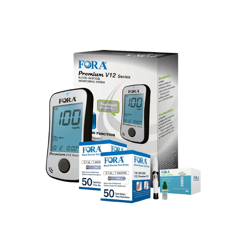 FORA Premium V12 Glucometer Kit