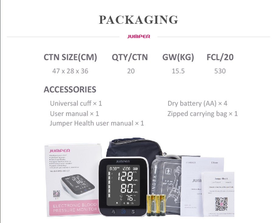 Jumper Blood Pressure Monitor (JPD-HA121)