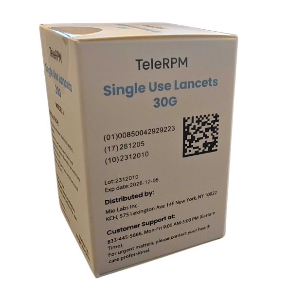 Transtek 30G Lancets – 50 Count