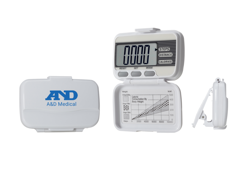 A&D Essential Pedometer XL-15 | Tracks Steps, Distance & Calories