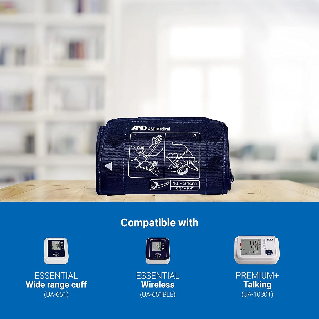 A&D Small ISO Blood Pressure Cuff UA-289A (6.3–9.4")