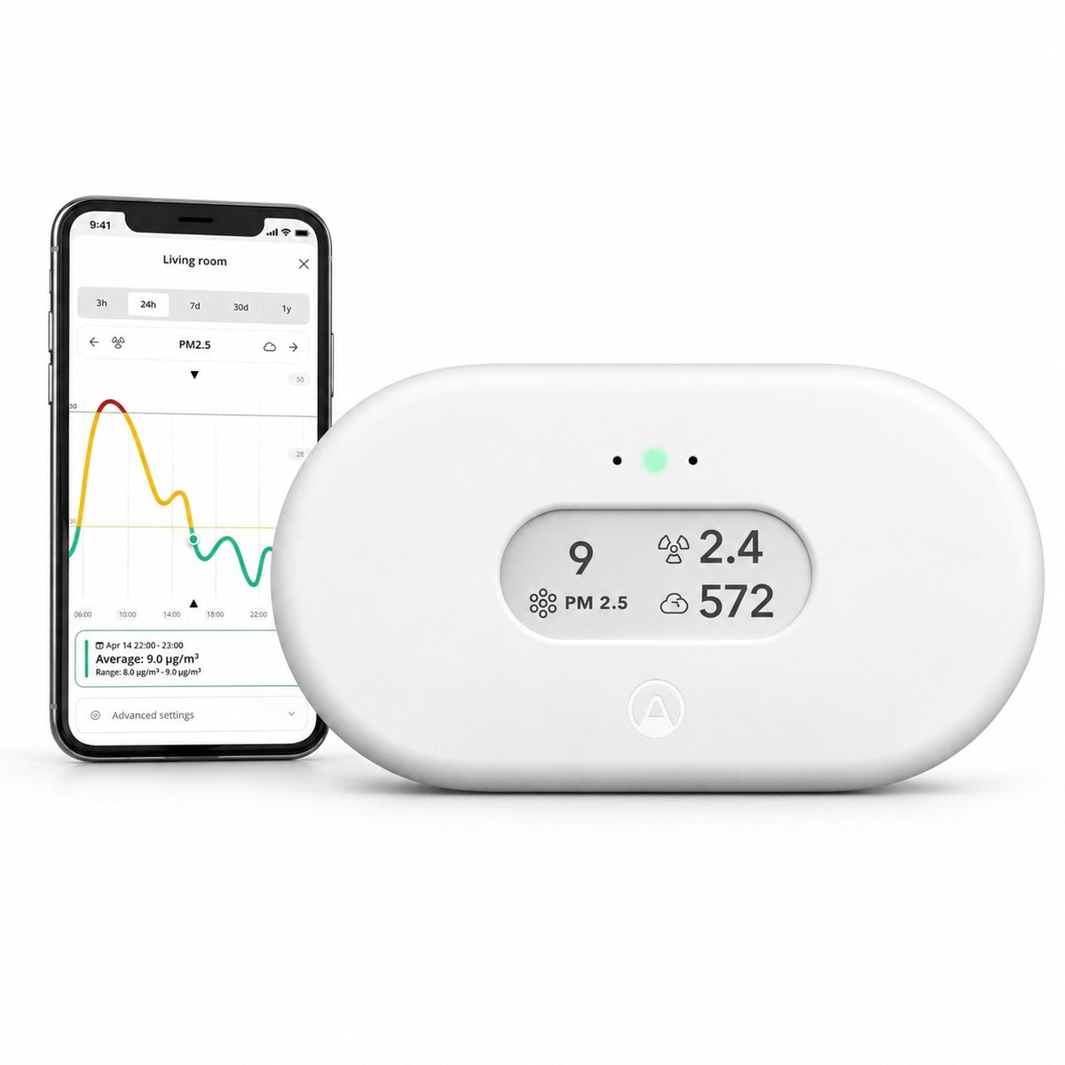 Airthings View Plus – Smart Indoor Air Quality & Radon Monitor WiFi