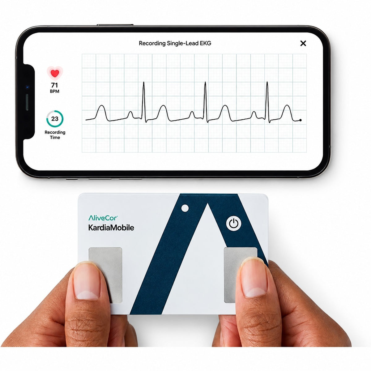 AliveCor KardiaMobile Card EKG Monitor