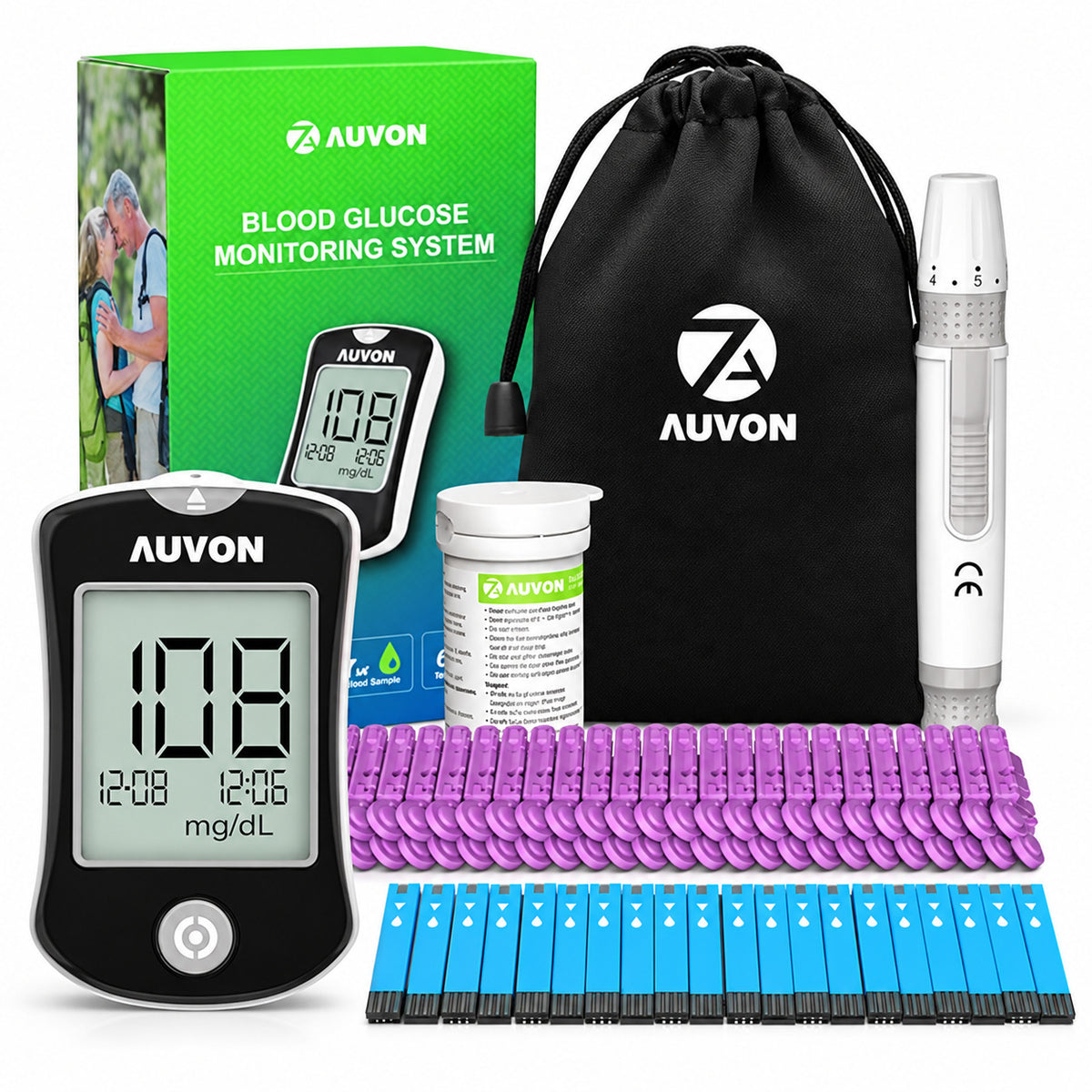 AUVON Blood Glucose Monitor Kit