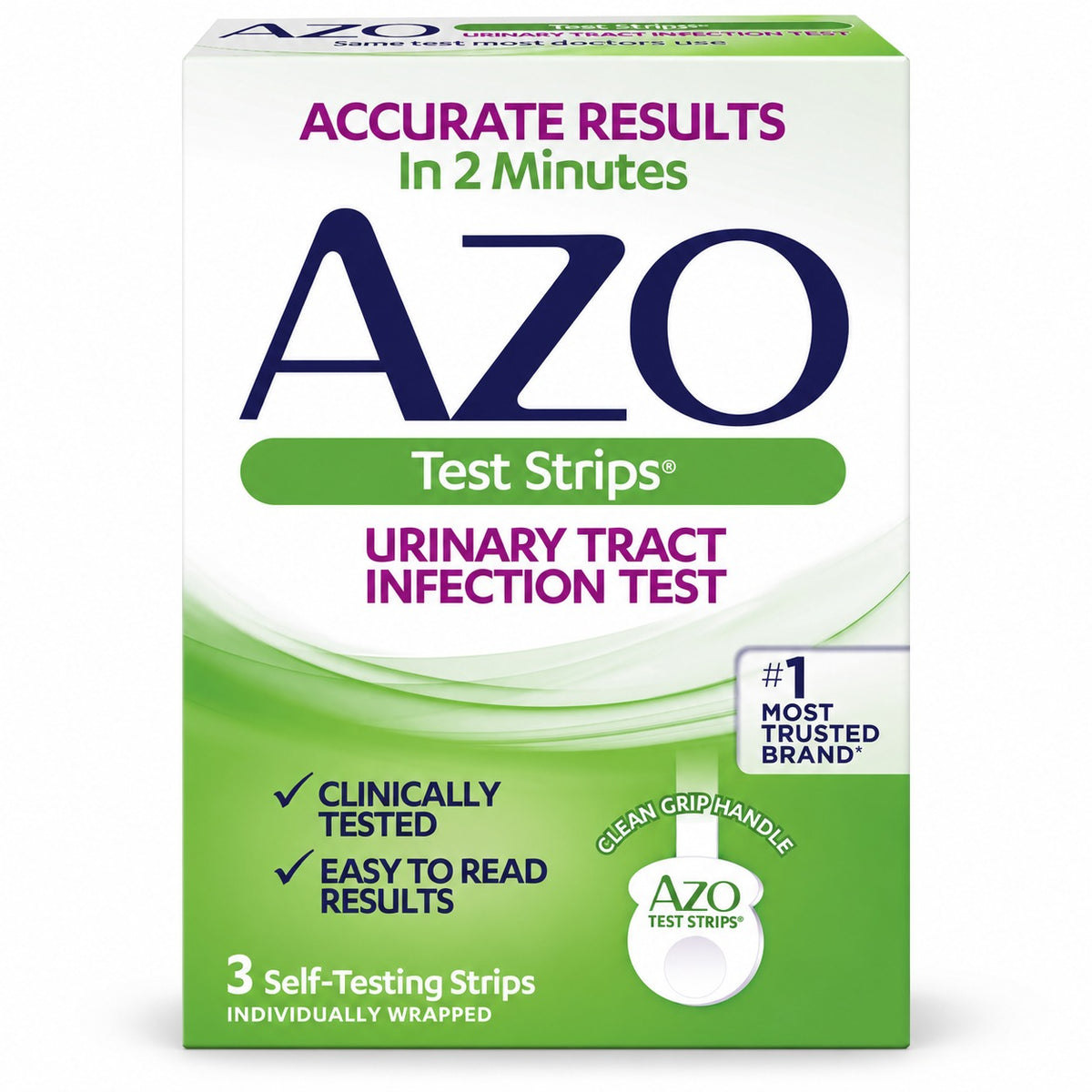 AZO UTI Test Strips (3 Count) – At-Home UTI Detection Kit