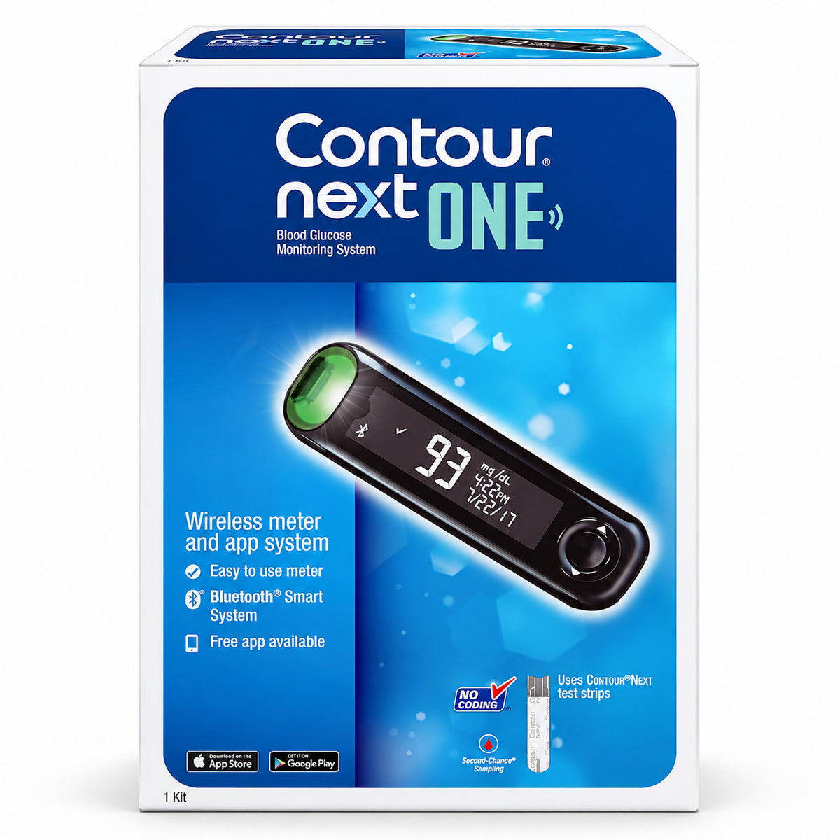 Contour Next ONE Blood Glucose Monitoring System Bluetooth
