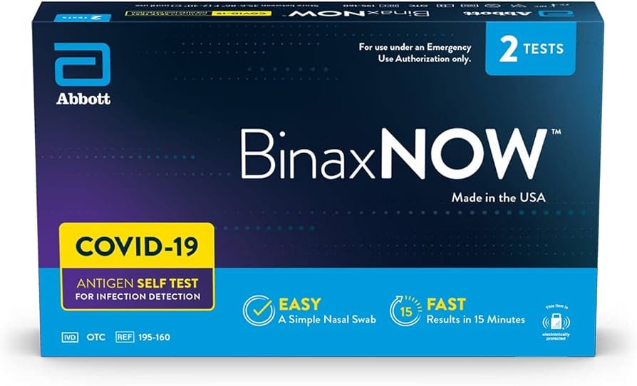 BinaxNOW COVID-19 Antigen Test (2 Tests)