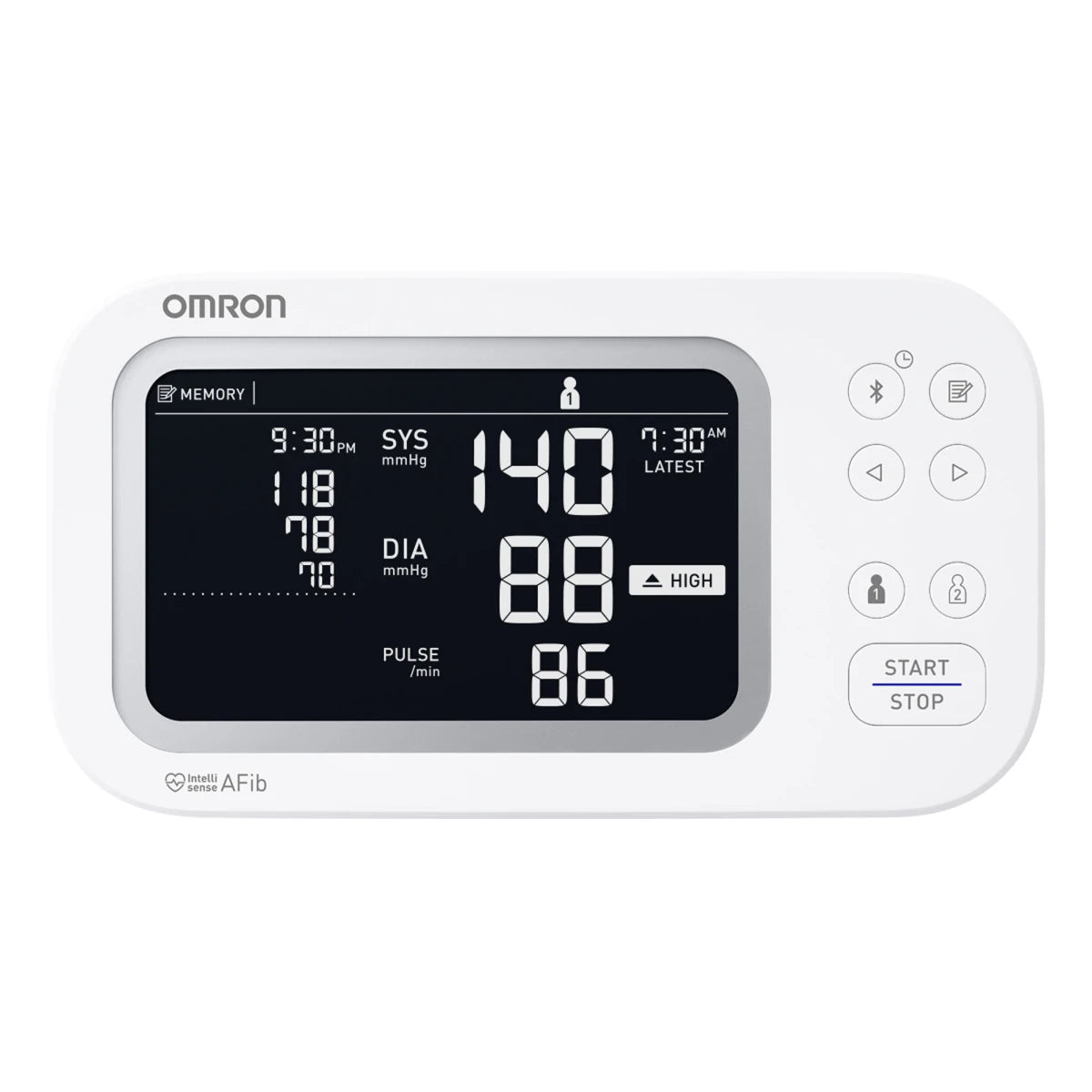 Omron Platinum BP5465 Upper Arm Blood Pressure Monitor – AFib Screen