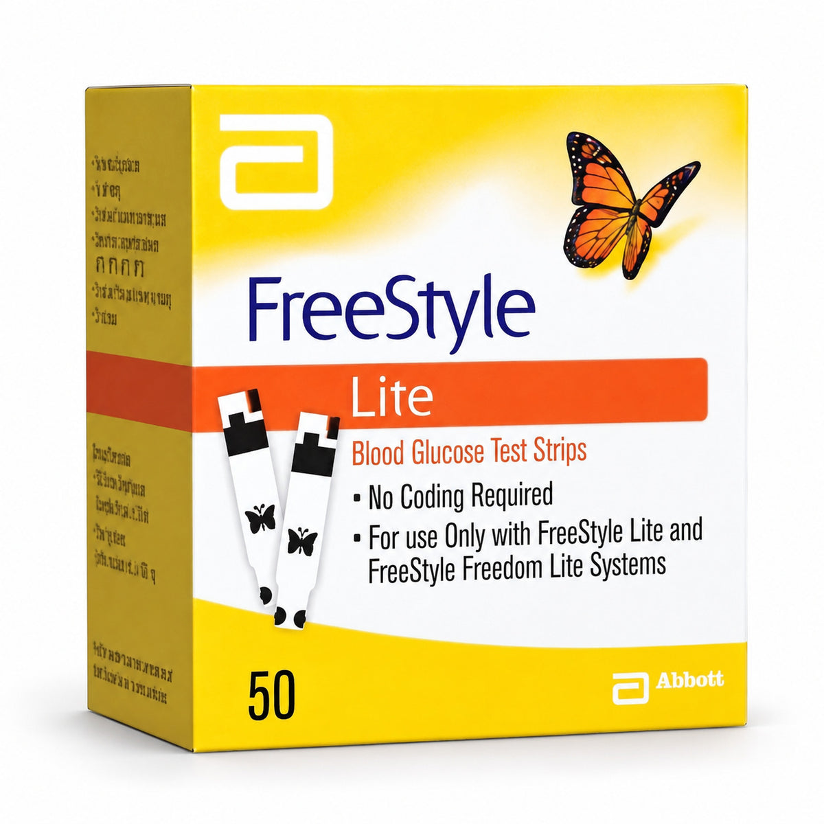 FreeStyle Lite Blood Glucose Test Strips – 50 Count