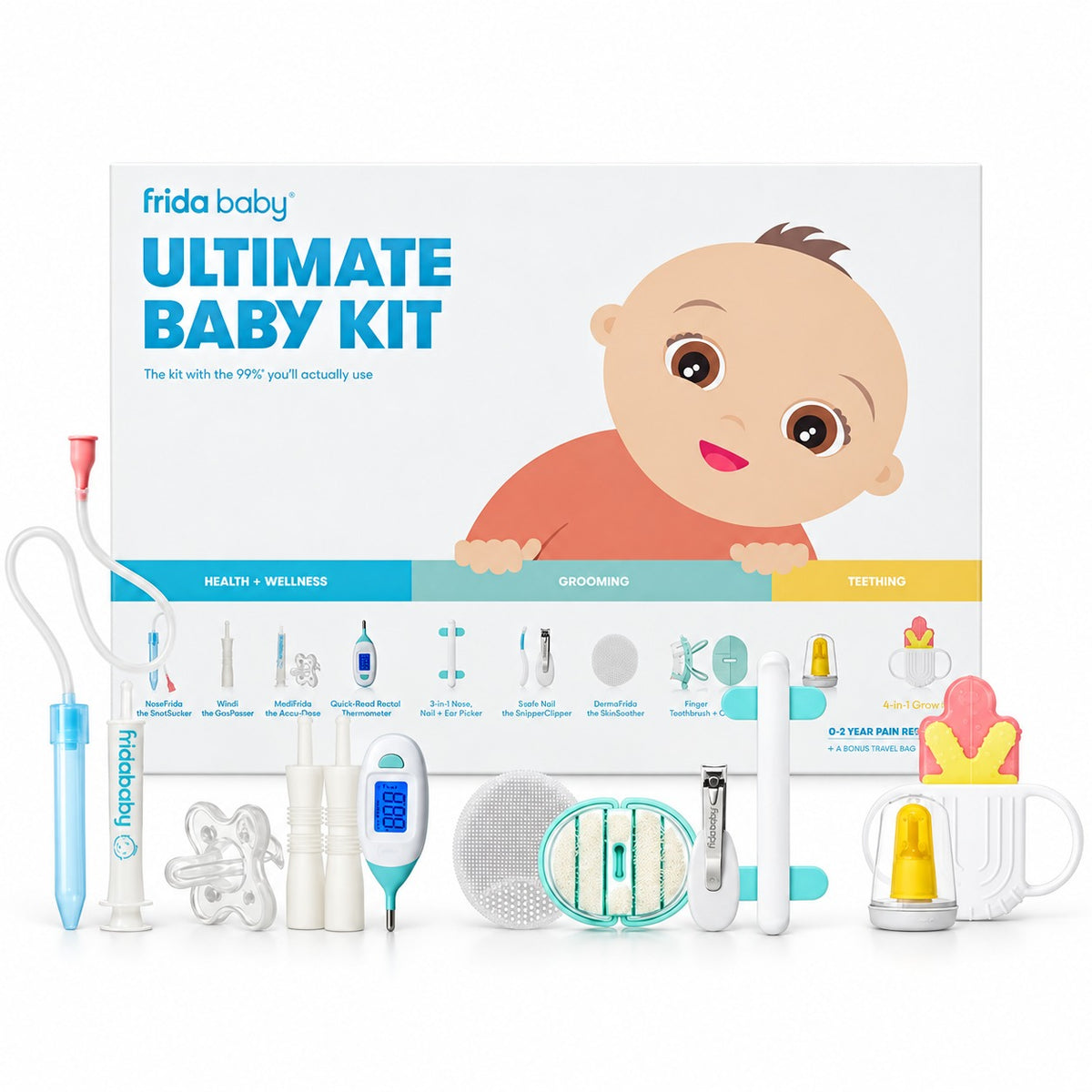 Frida Baby Ultimate Baby Kit – 10-Piece Newborn Essentials Set