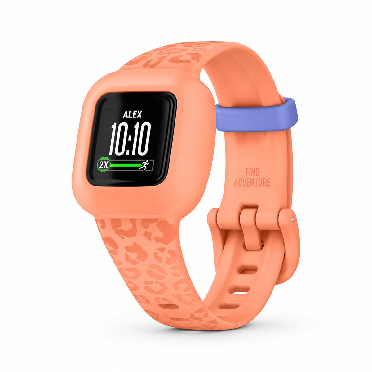 Garmin Vivofit Jr 3 Kids Fitness Tracker Peach Leopard