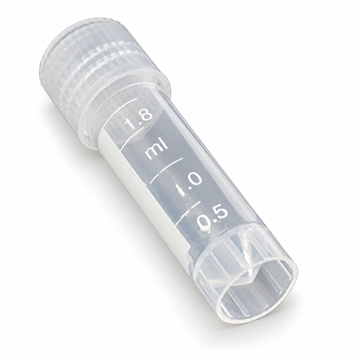 Graduated Plastic Cryovials, 2 mL, Screw Cap, 20 Pack