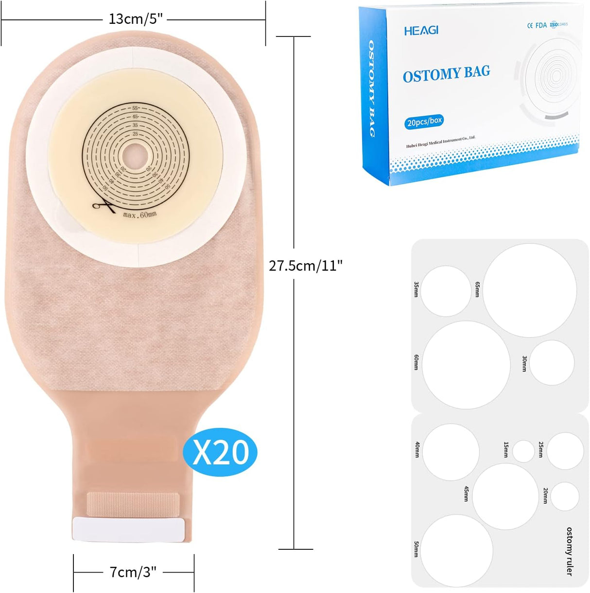Heagi Ostomy Bag (20 Pcs)