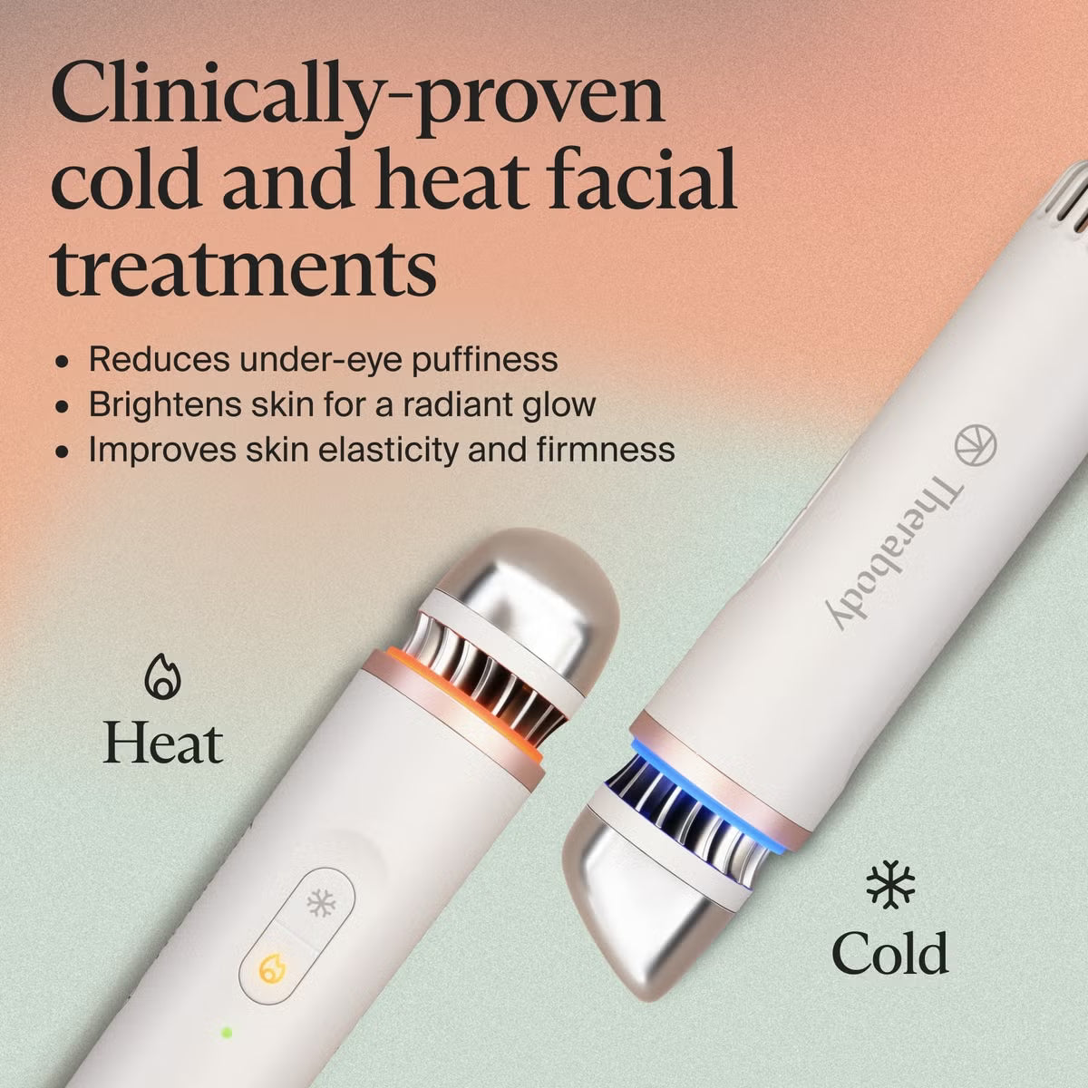 Therabody TheraFace Depuffing Wand – Hot & Cold Facial Therapy