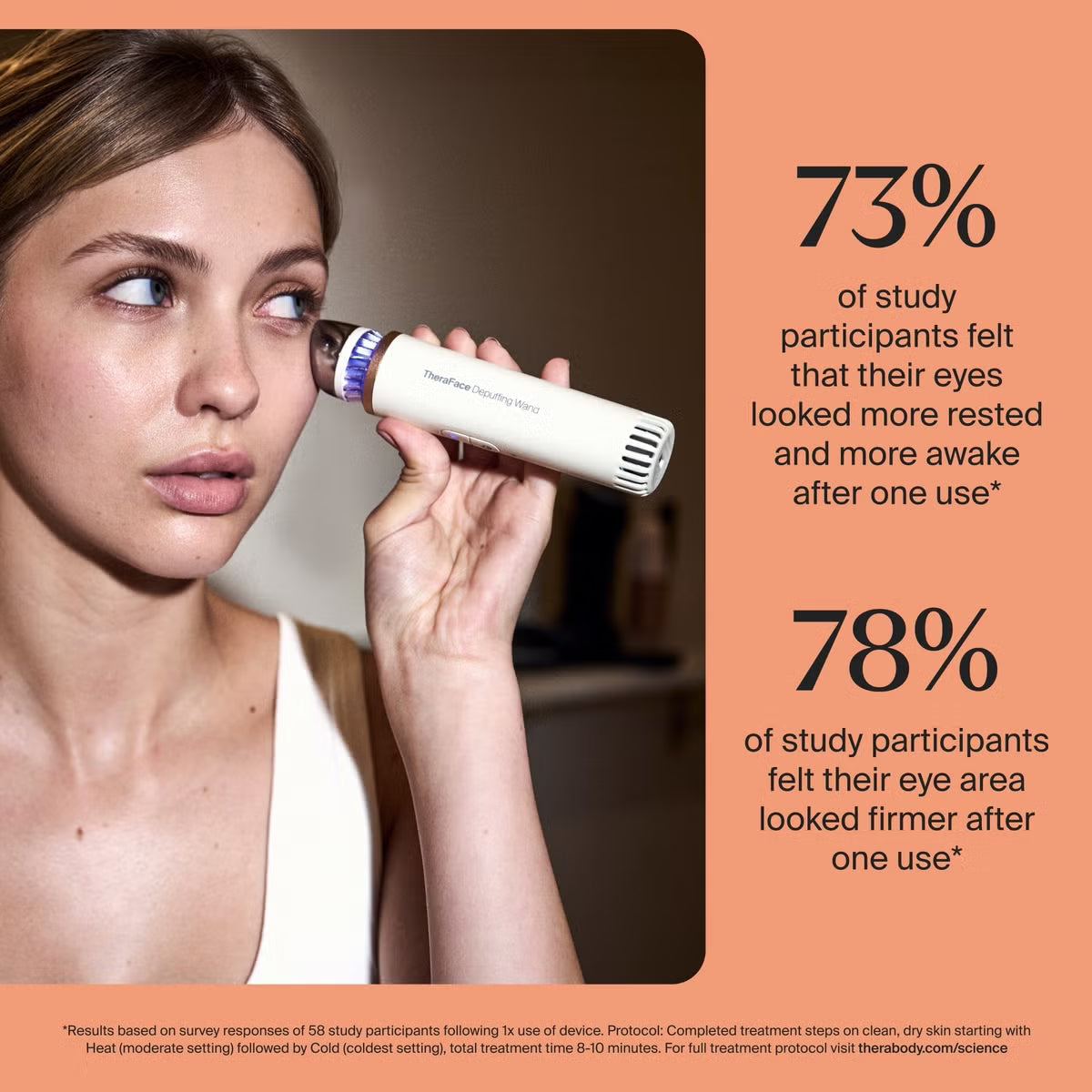 Therabody TheraFace Depuffing Wand – Hot & Cold Facial Therapy