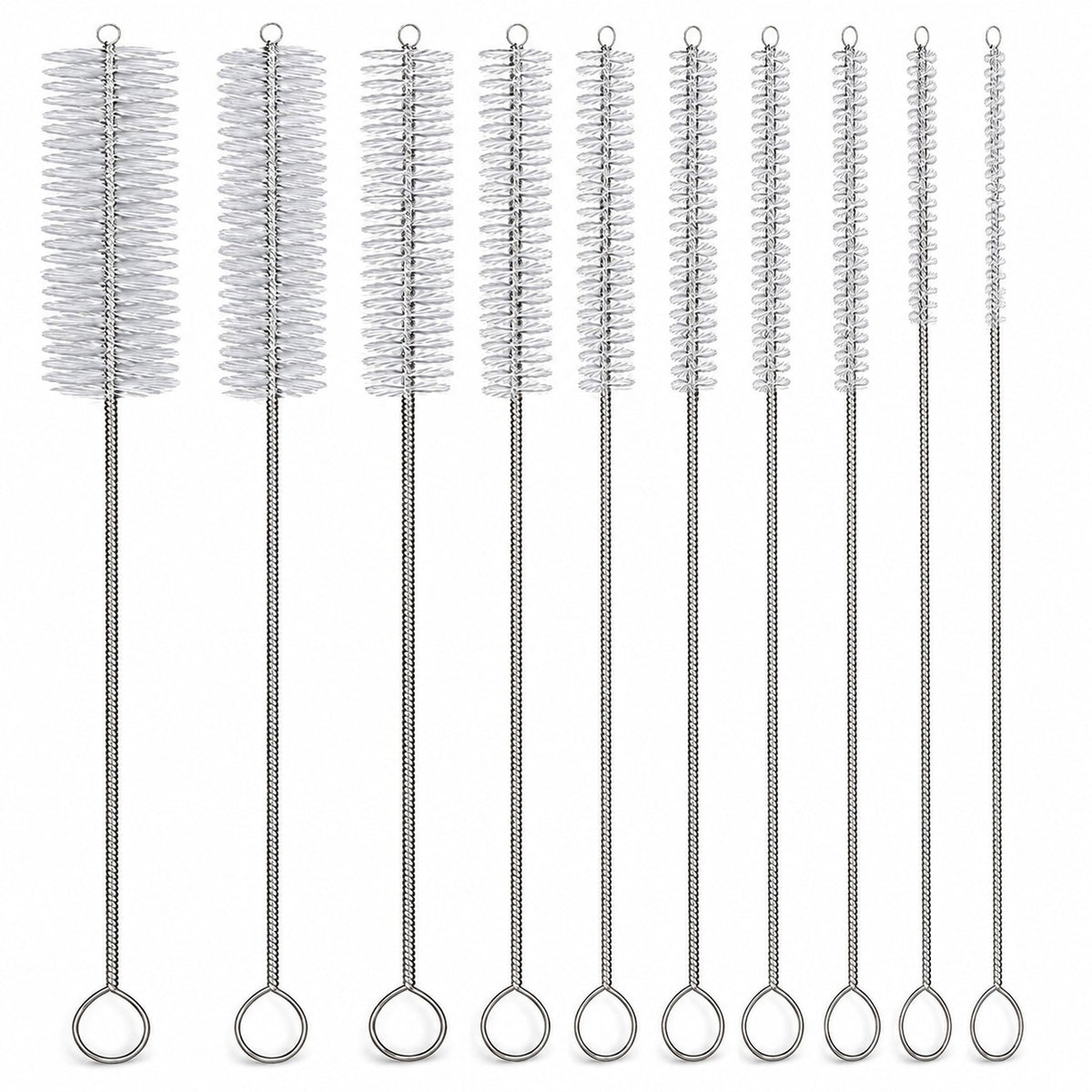 Desin Long Nylon Tube Cleaning Brush Set, 10 Pieces