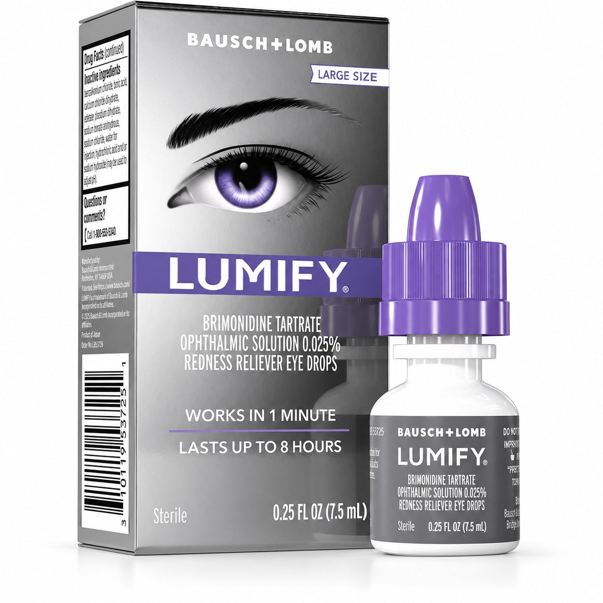 LUMIFY Redness Reliever Eye Drops 0.25 fl oz (7.5 mL)