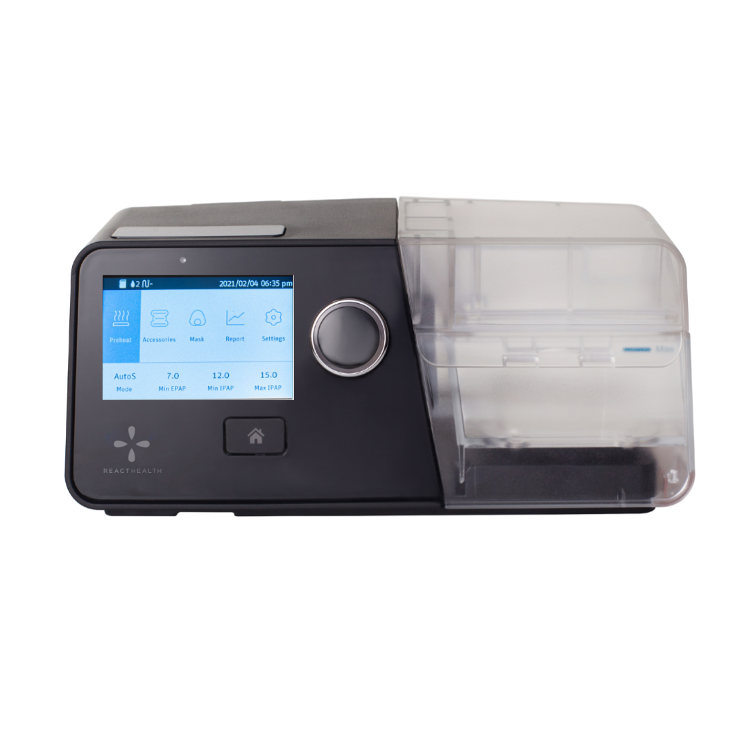 React Health Luna G3 APAP machine with heated humidifier