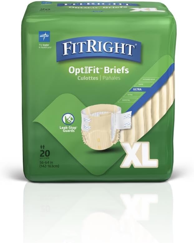 Medline FitRight Ultra Disposable Incontinence Briefs