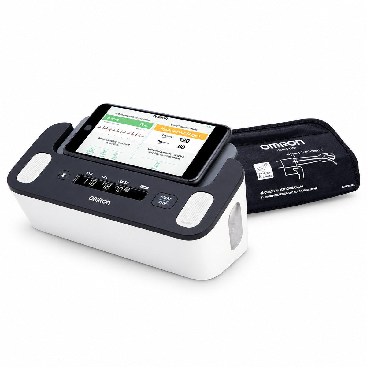 Omron BP7900 Complete Blood Pressure + EKG Monitor Bluetooth