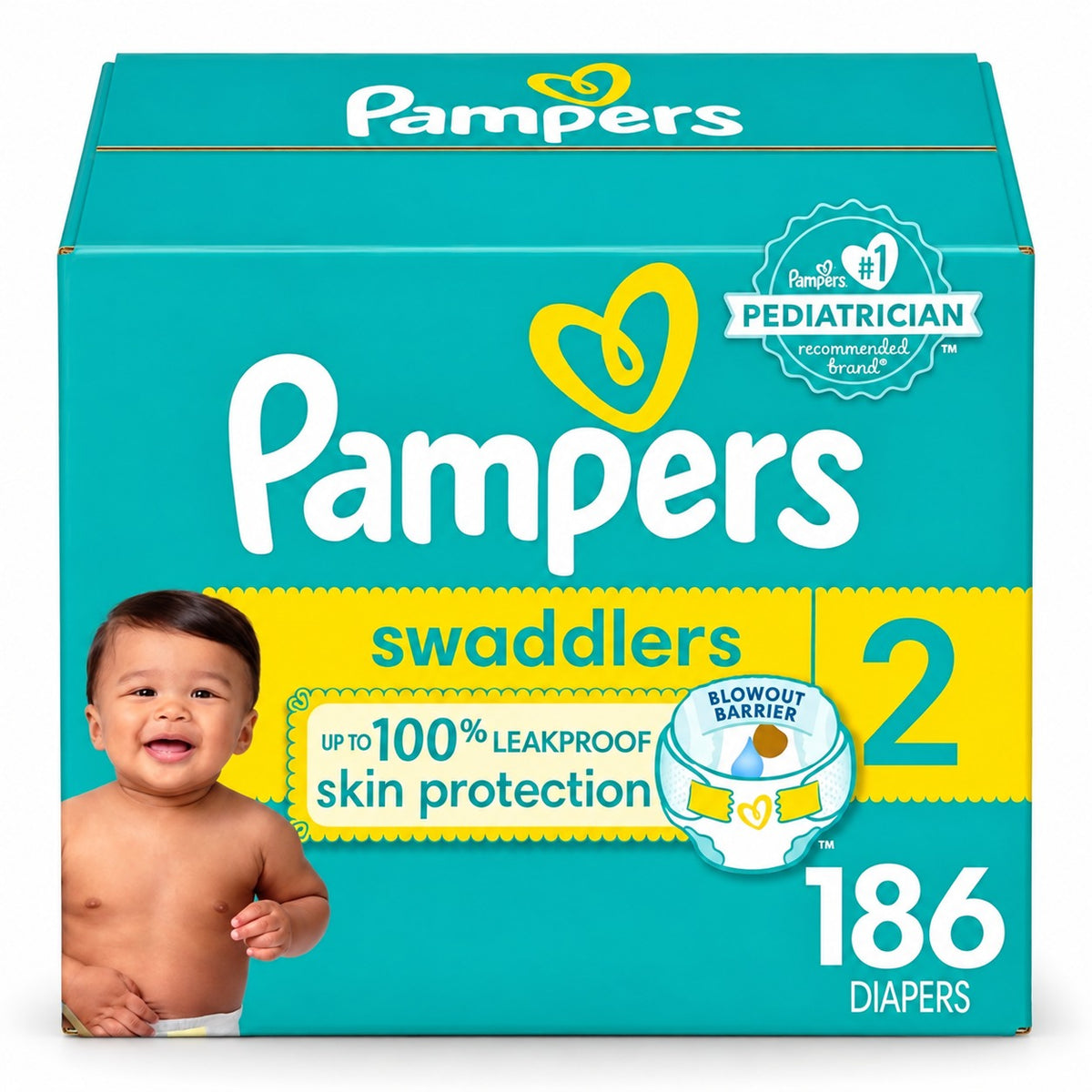 Pampers Swaddlers Diapers – Size 2