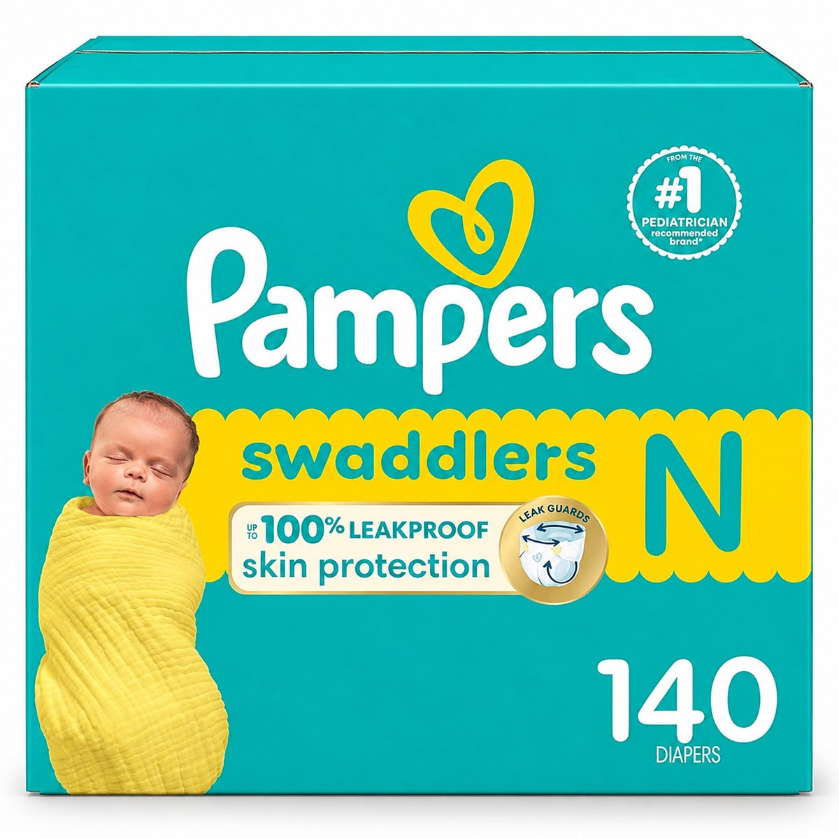 Pampers Swaddlers Newborn Diapers – Size 0 (Newborn)