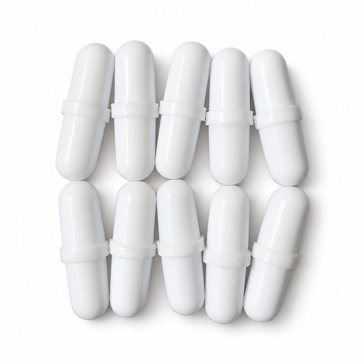 PTFE Magnetic Stir Bars, 20 mm, 10 Pack