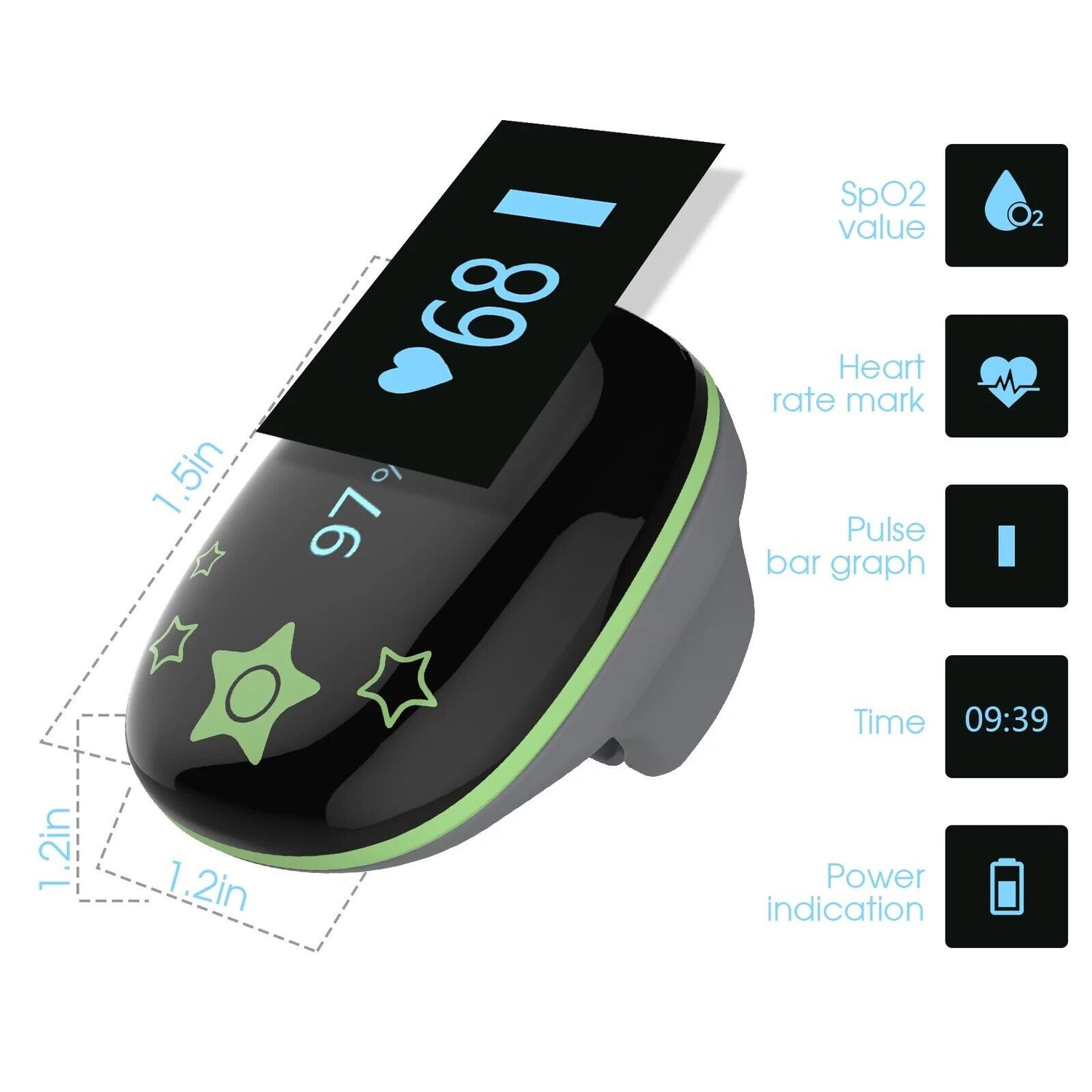 Wellue O2Ring Oxygen Monitor (Kids)