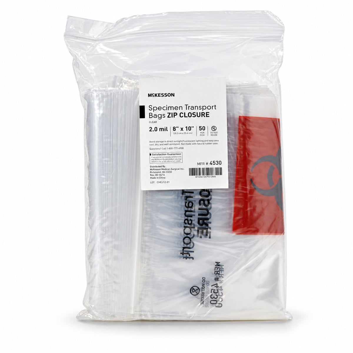 McKesson Specimen Transport Bags - 8 x 10 No Pouch (view 5)