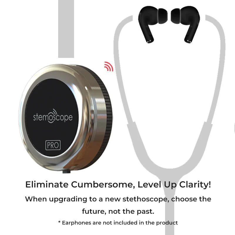 Stemoscope Pro Digital Stethoscope – Wireless, Bluetooth, Amplified