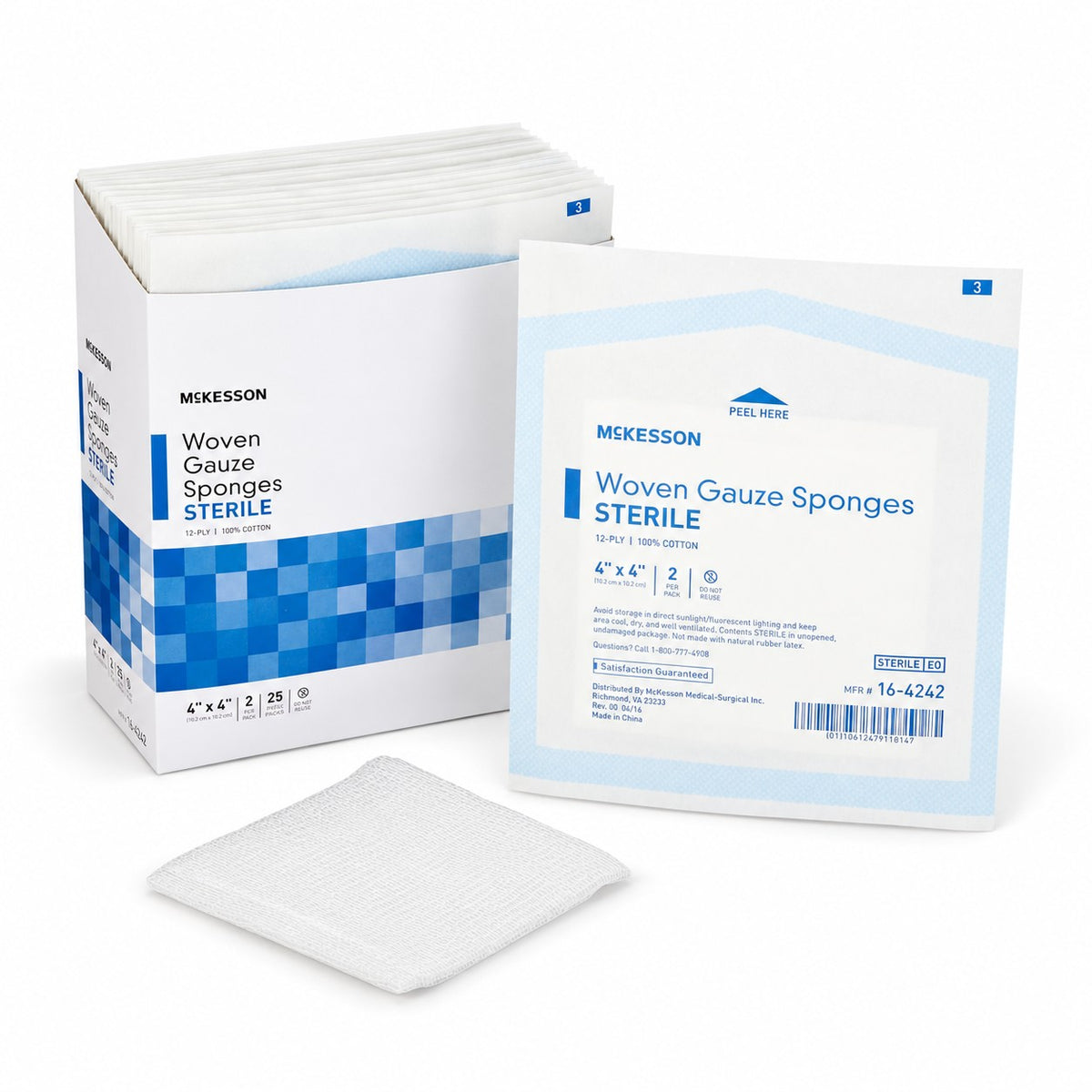 McKesson Sterile Gauze Sponges - 4 x 4 in 12-Ply (view 5)